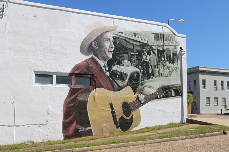 Hank Williams Mural in the Alabama Black Belt