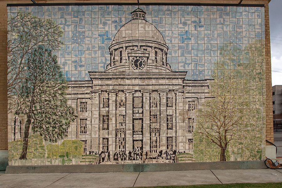 Riverfront Park Mural in Montgomery, Alabama