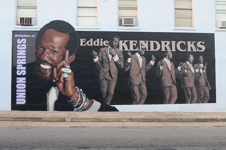 Eddie Kendricks mural in Union Springs, AL