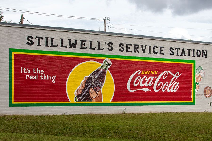 Stillwell's Service Station Coca-Cola Mural