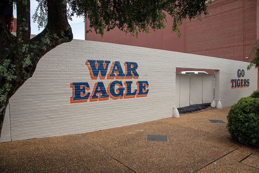 War Eagle Wall Mural in Auburn, Alabama