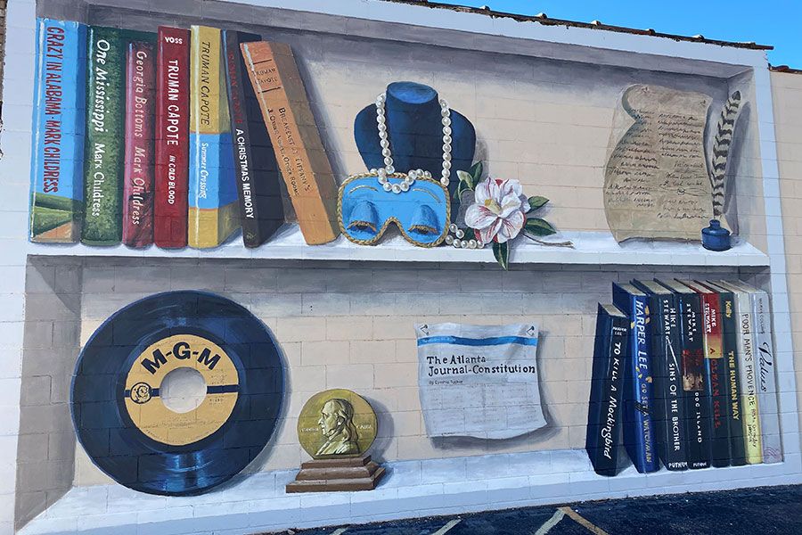 Literary Giants Mural in Alabama Black Belt