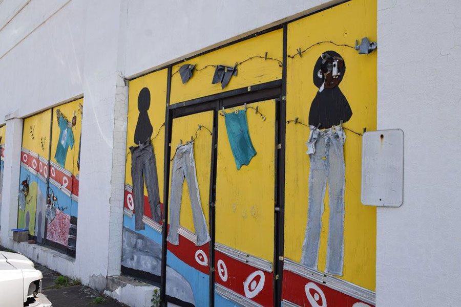 Window Murals Selma One Hour Cleaners in Selma, AL