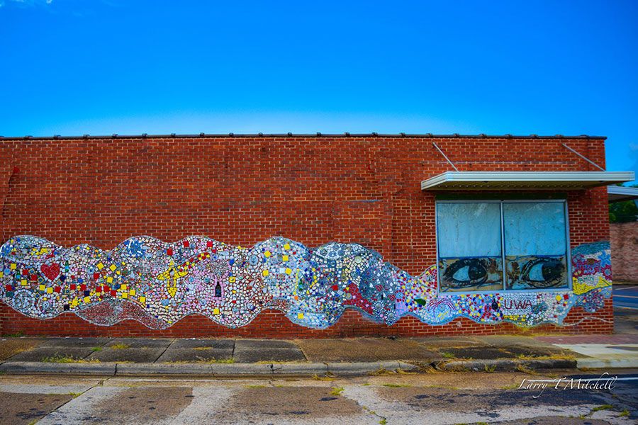 Colorful Mosaic and Eyes in Cuba, Alabama
