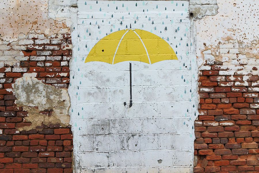 Opelika Umbrella Mural in Black Belt 