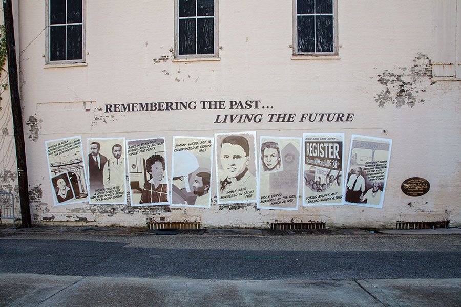Civil Rights Memorial Mural in Selma, Alabama